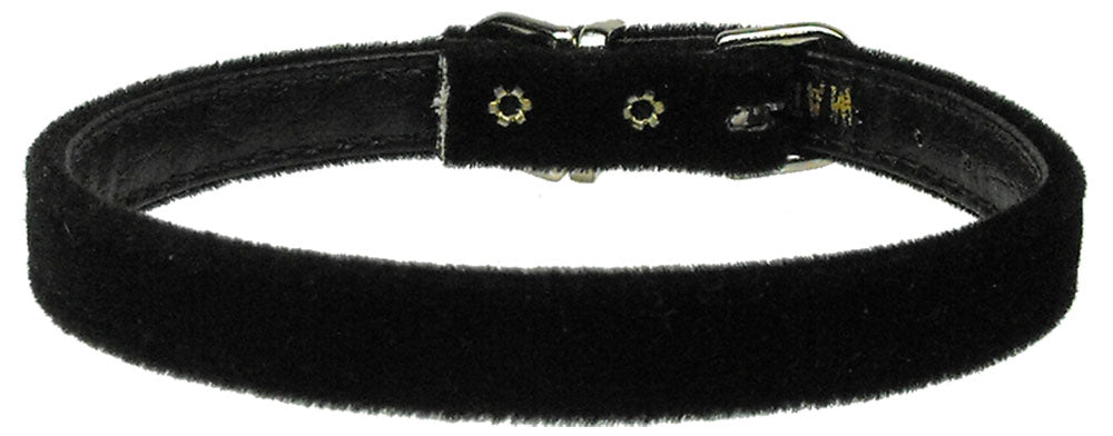 Velvet 3-8" Plain Collar Black 8