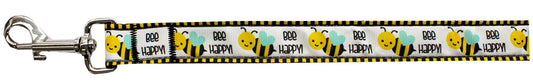 Bee Happy Nylon Pet Leash 5-8in By 4ft