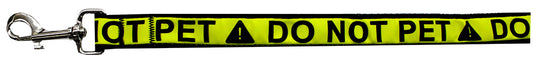 Do Not Pet Caution Tape Nylon Pet Leash 1in By 4ft