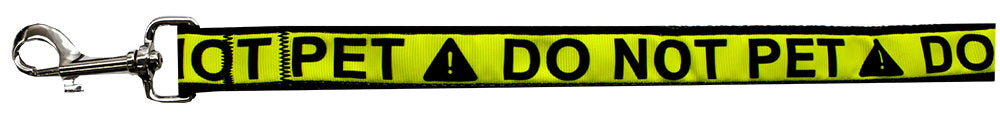 Do Not Pet Caution Tape Nylon Pet Leash 1in By 6ft