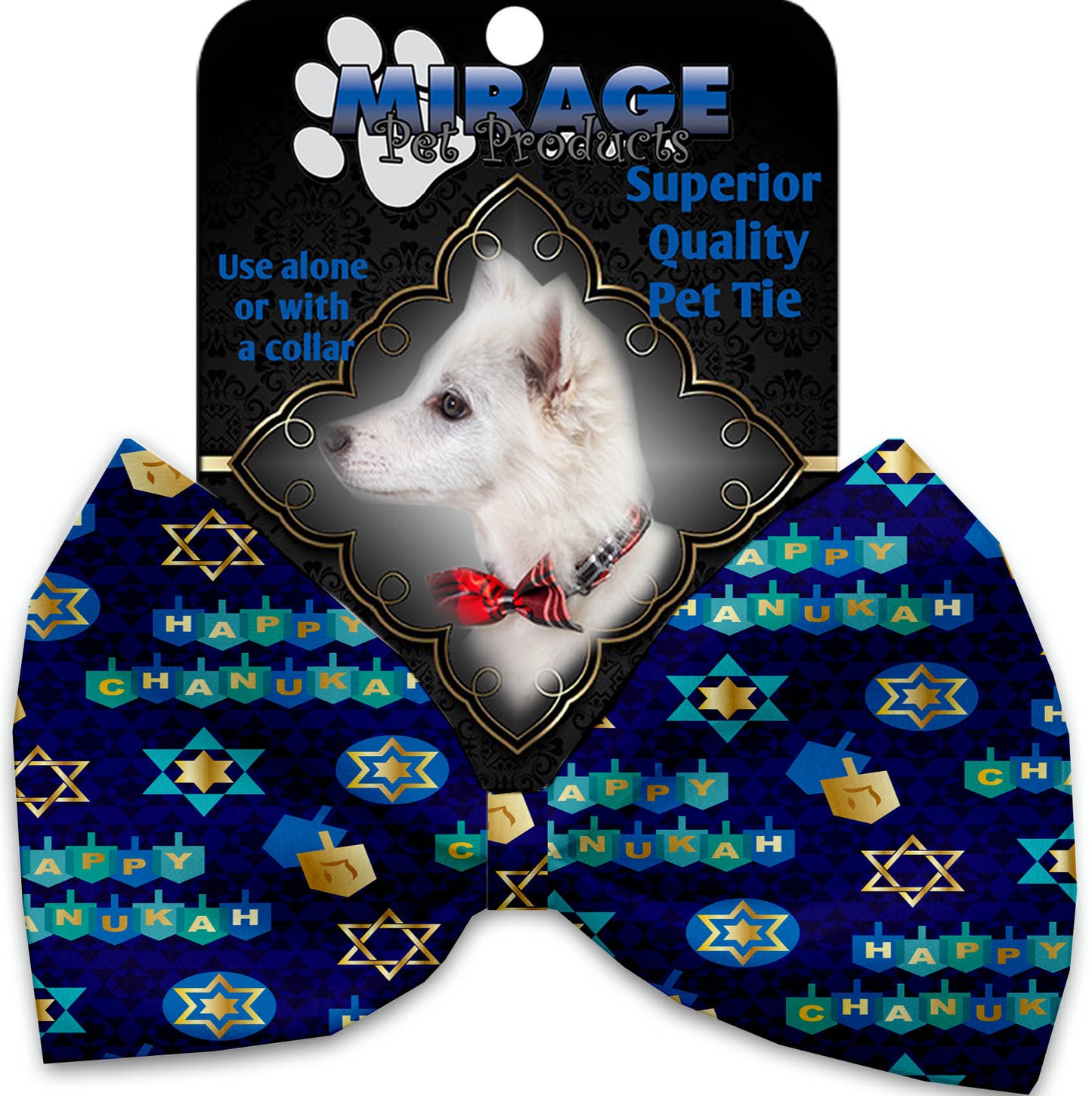 Chanukah Bliss Pet Bow Tie