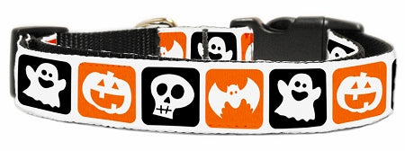 Classic Halloween Nylon Ribbon Collar Medium