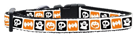 Classic Halloween Nylon Ribbon Collar X-small