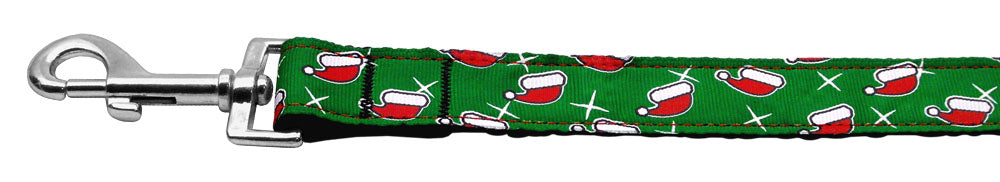 Santa Hat Nylon Dog Leash 5-8 Inch Wide 6ft Long