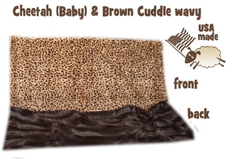 Brown Cheetah Carrier  pet Blanket