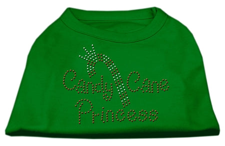 Candy Cane Princess Shirt Emerald Green Xs