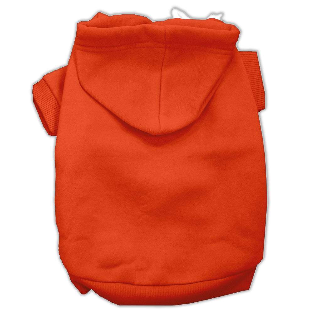 Blank Pet Hoodies Orange Size Large