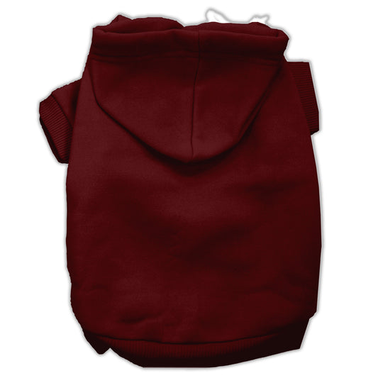 Blank Pet Hoodies Maroon Size Small