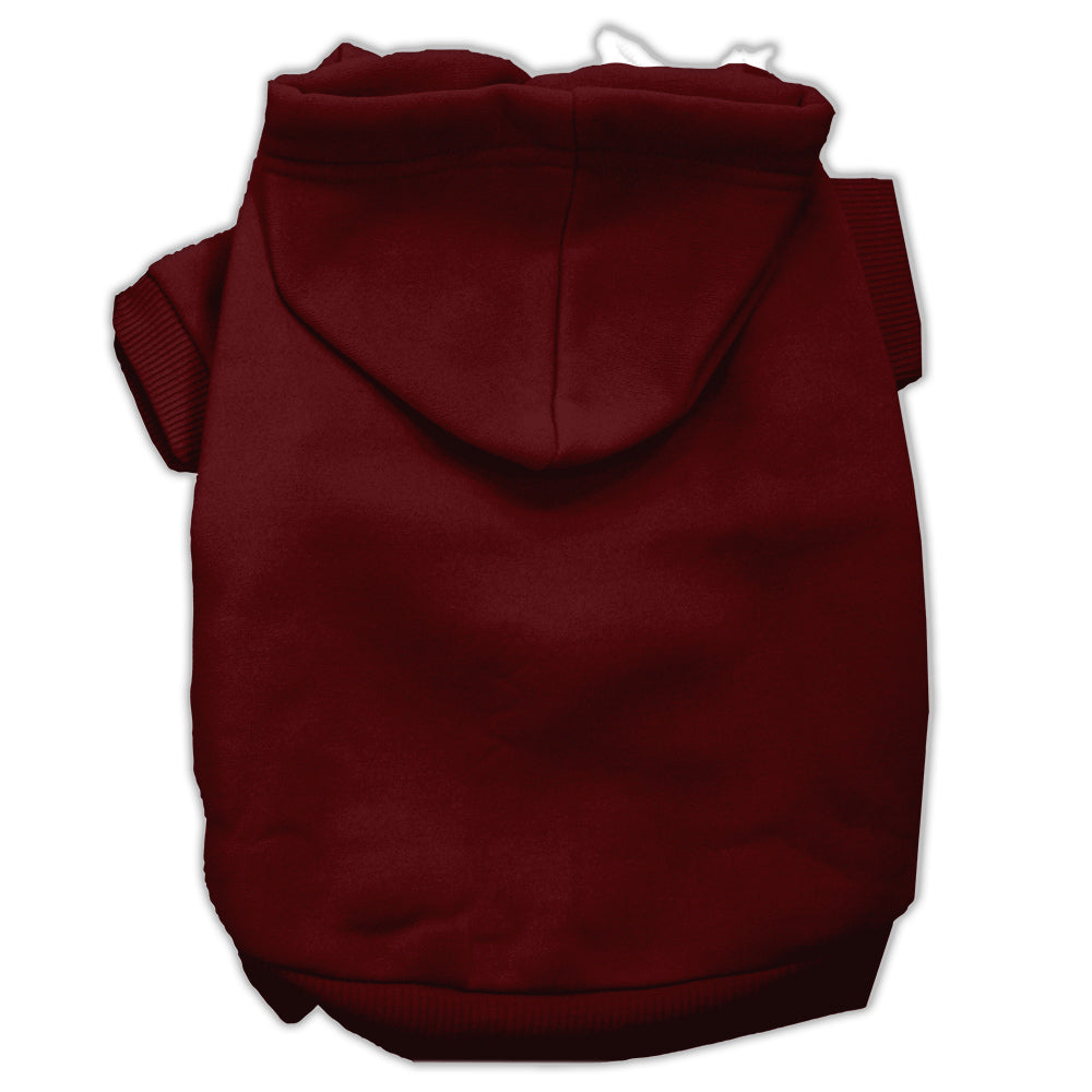 Blank Pet Hoodies Maroon Size Xs