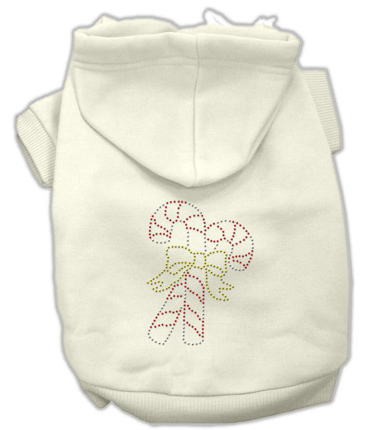 Candy Cane Hoodies Cream L