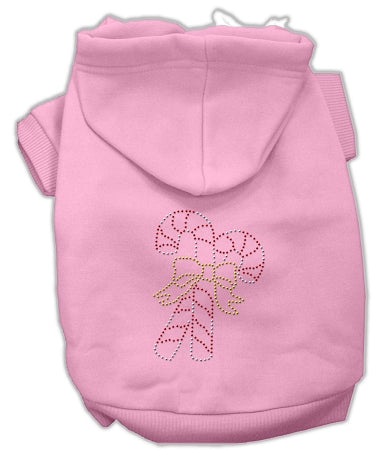 Candy Cane Hoodies Pink Xs