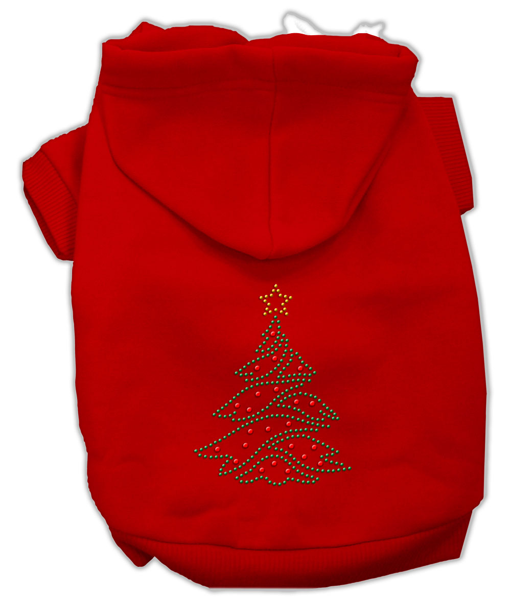 Christmas Tree Hoodie Red Xxl