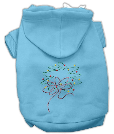 Christmas Wreath Hoodie Baby Blue S