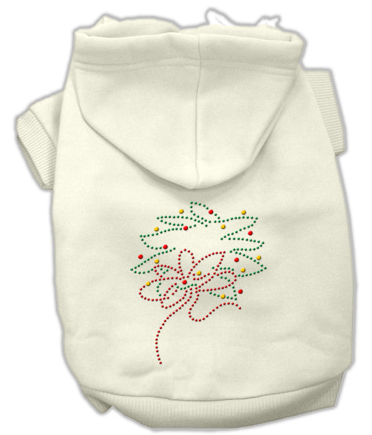 Christmas Wreath Hoodie Cream Xxxl