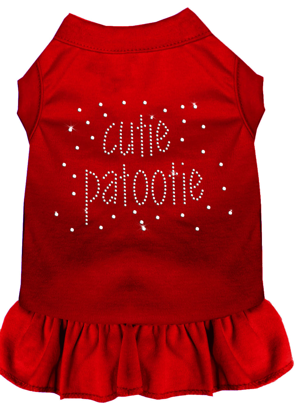 Rhinestone Cutie Patootie Dress Red Med