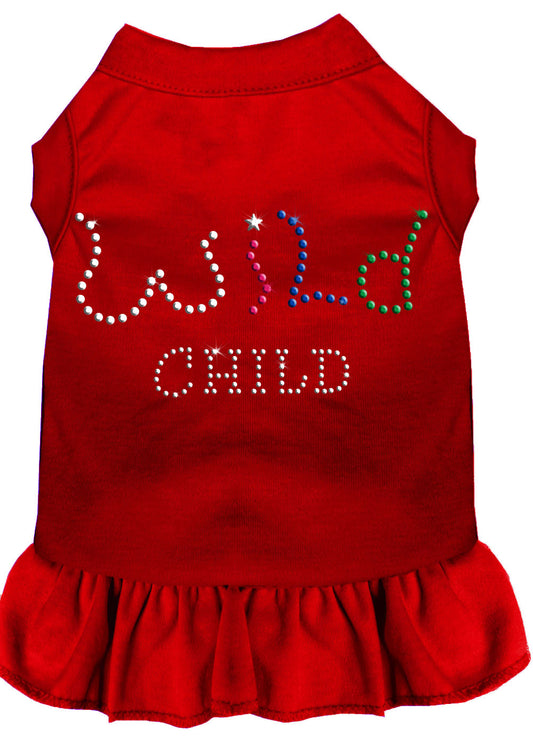 Rhinestone Wild Child Dress Red Sm