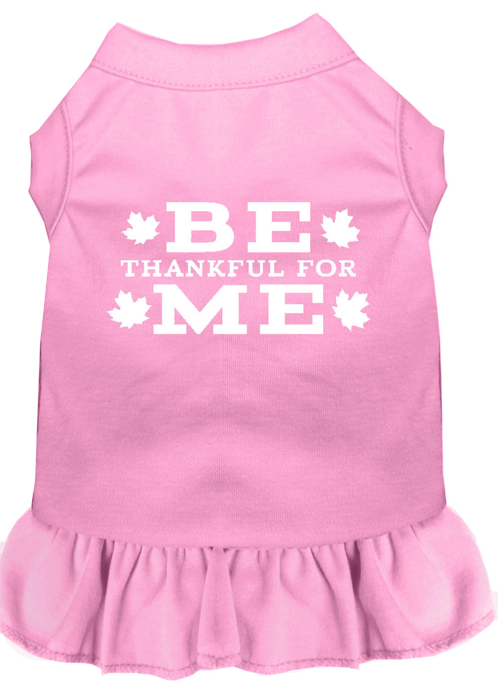 Be Thankful For Me Screen Print Dress Light Pink Xs