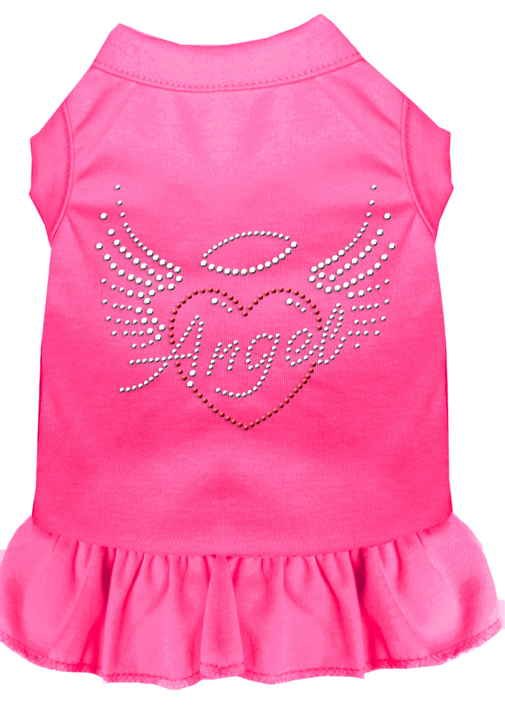 Angel Heart Rhinestone Dress Bright Pink Med