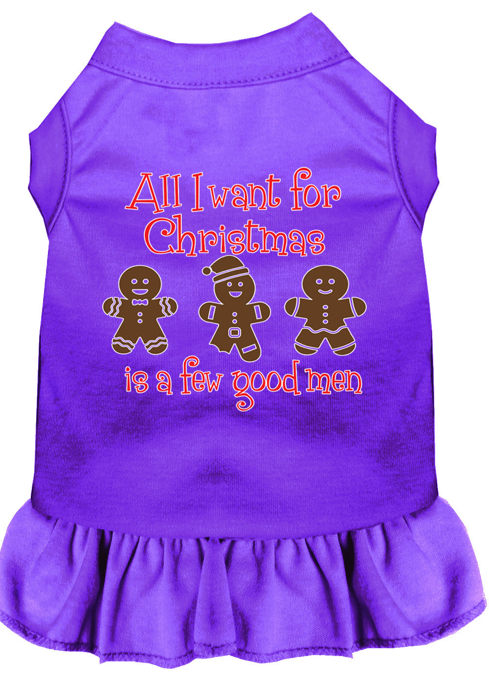 All I Want Is A Few Good Men Screen Print Dog Dress Purple Lg