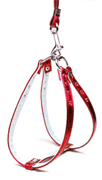 Metallic Step-in Harness Red Mtl 14