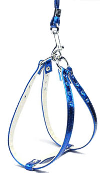 Metallic Step-in Harness Blue Mtl 18