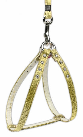 Step-in Harness Gold W- Ab Stones 14