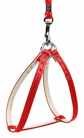 Step-in Harness Red W- Red Stones 16