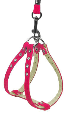 Velvet Step-in Harness Pink Vl 16