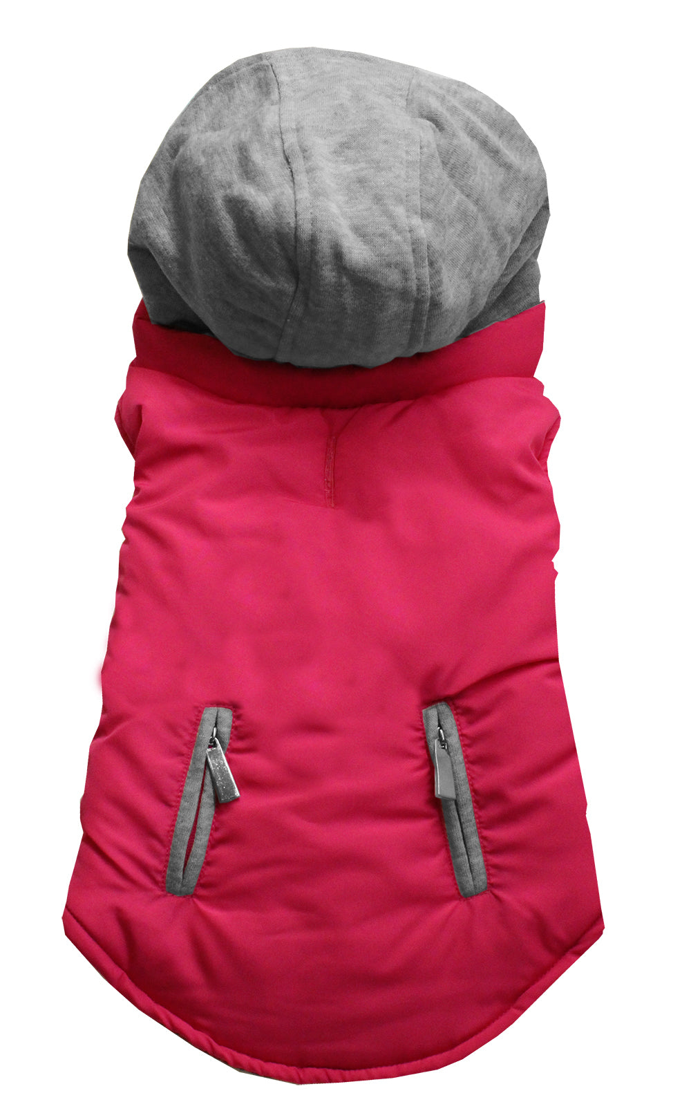 Plain Reversible Pet Coat Bright Pink Size Small