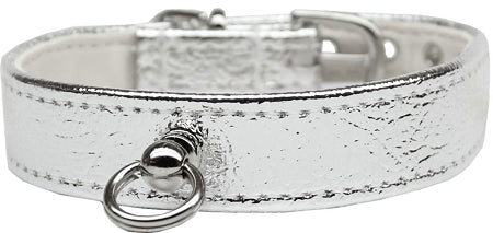 # 70 Dog Collar Silver Size 16