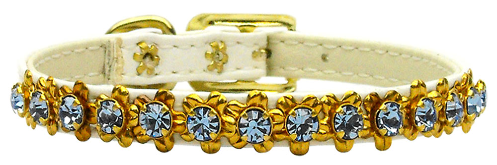 Hampton White W- Lt Blue Stones 12